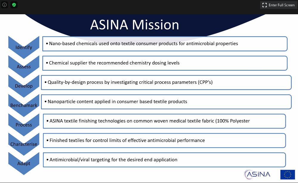 ASINA presentation at NanoInnovation 2020